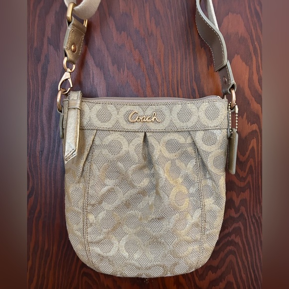 Gold Coach OP Art Crossbody Bag - Picture 2 of 6